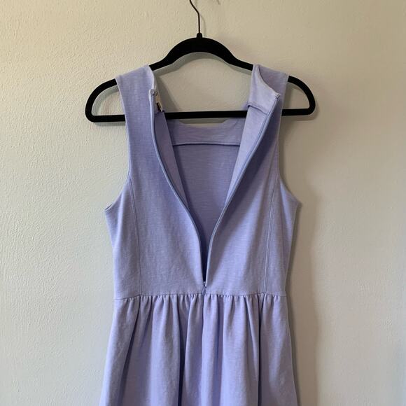 J. Crew Periwinkle Sleeveless Knee Length Dress with Pockets Sz M - Picture 8 of 14